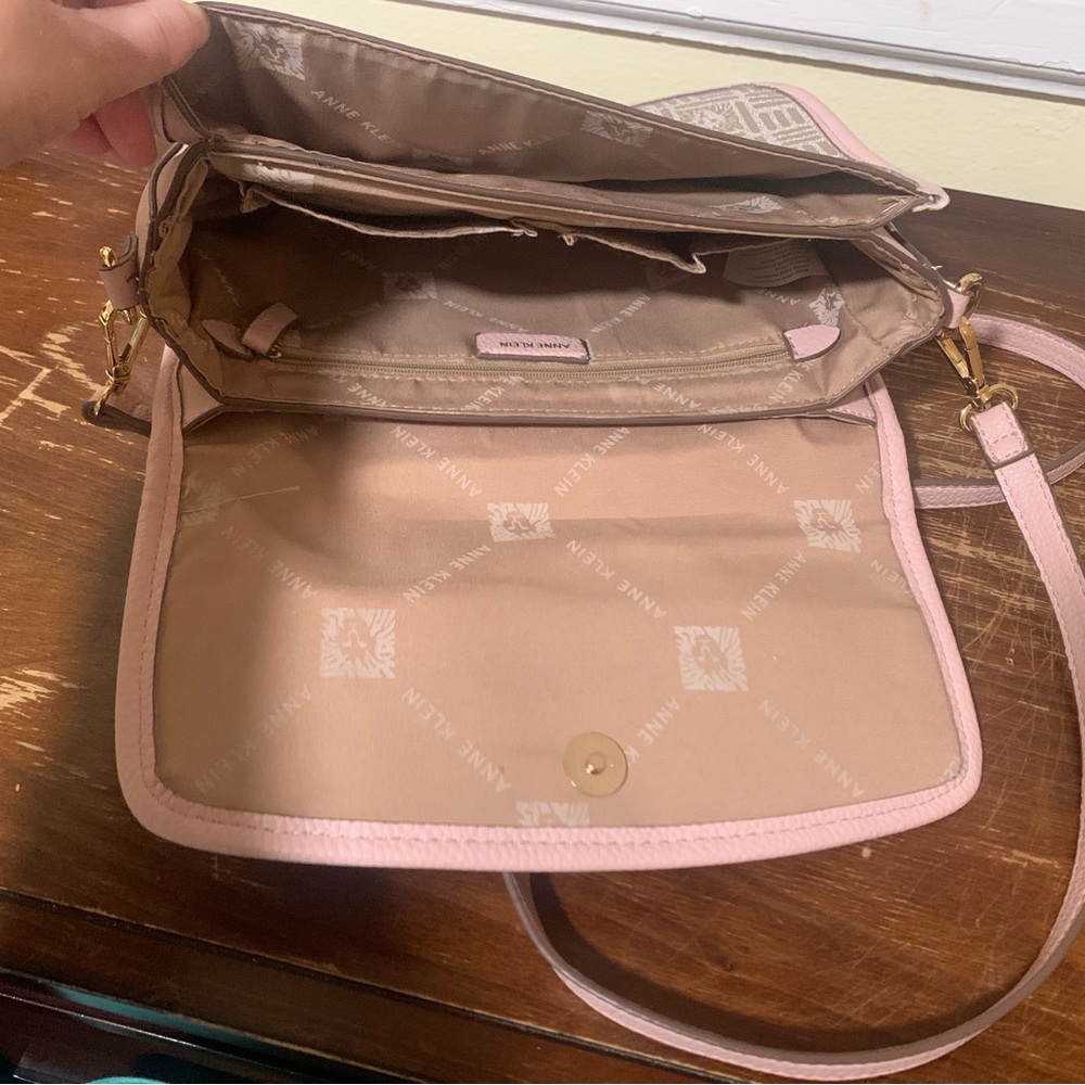Anne Klein Light Pink Crossbody Bag